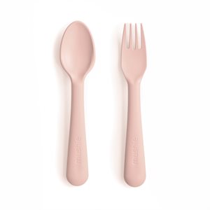 Mushie Fork & Spoon - Blush